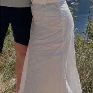 Mango White Maxi Skirt